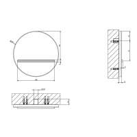 GESSI VENTI20 излив настенный Oslash;207 мм., каскадный, цвет Copper PVD - Gidratop.ru изображение