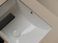 Раковина встраиваемая снизу Ceramicanova Era, с отверстием слива - перелива 460x348x213 мм, белый, арт.CN15002 - Gidratop.ru изображение