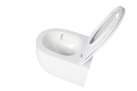 Унитаз подвесной Evo VT1-64ST Tornado, цвет белый, ультратонкое сиденье soft-close - Gidratop.ru изображение