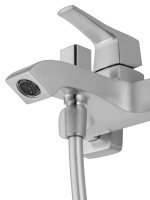 Смеситель для ванны с душем WONZON & WOGHAND FLEX, Брашированный никель (WW-88037072-BN) - Gidratop.ru изображение