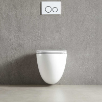 Унитаз подвесной Tornado Bien VT1-51T безободковый, цвет белый, ультратонкое soft-close сиденье - Gidratop.ru изображение