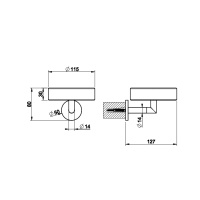 Gessi Anello мыльница настенная черная, цвет: хром - Gidratop.ru изображение