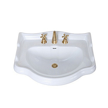 Раковина 69х52 см, 3 отв., цвет: белый