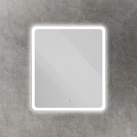 MULTICOLORE Зеркало со встроенной разноцветной подсветкой RGB и сенсорным выключателем CZR-SPC-MC-700-800-RGB-TCH, 12V, 220-240V, 700x800x30 - Gidratop.ru изображение