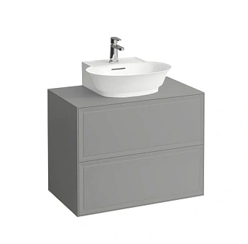 Тумба под раковину Laufen New Classic 77.5 х 45.5 х 60 см, 4.0601.4.085.627.1, подвесная, вырез посередине, серый