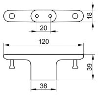 Крючок двойной Keuco Edition 400 11515010000, 12 см, хром - Gidratop.ru изображение