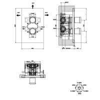 GESSI встраиваемая часть термостатического смесителя (до 3-х источников) - Gidratop.ru изображение