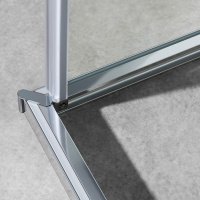 Душевой уголок Slim-U VSS-2SU900CL, 900*900, хром, стекло прозрачное - Gidratop.ru изображение