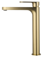 Смеситель для раковины высокий WONZON & WOGHAND, Брашированное золото (WW-H1034-BG) - Gidratop.ru изображение