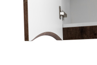 FLY-MARINO Шкаф подвесной с двумя распашными дверцами с доводчиками, двойной, Rovere Moro, 700x300x750, FLY-MARINO-700-2A-SC-RW-P - Gidratop.ru изображение