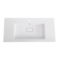 раковина из искусственного мрамора, 1000x480x142, CZR-1000/480-LV-MR-PRS - Gidratop.ru изображение