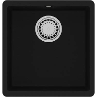 Кухонная мойка Lemark Sinara 400-U 9910061, 40 см, искусственный камень, цвет антрацит - Gidratop.ru изображение