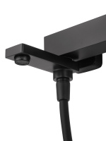 Смеситель для ванны с душем WONZON & WOGHAND CUBE, Черный матовый (WW-88639016-MB) - Gidratop.ru изображение