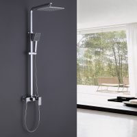 Душевая стойка ABBER Daheim AF8220L без излива, хром - Gidratop.ru изображение