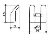 Крючок Keuco Collection Moll 12713 010000 для полотенца двойной - Gidratop.ru изображение