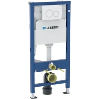 Инсталляция Geberit Duofix Delta 458.134.11.2 с клавишей Delta 20, белый - Gidratop.ru изображение