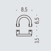 Colombo Lulu Крючок, цвет: PVD золото - Gidratop.ru изображение