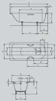 Стальная ванна Kaldewei Saniform Plus мод. 363-1, 170 х 70 х 41 см, easy-clean, 1118.0001.3001 - Gidratop.ru изображение