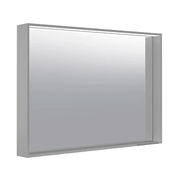 Зеркало Keuco Plan 33098293000, 100 см, с подсветкой и подогревом, лакированный алюминий, инокс