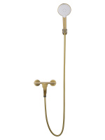Смеситель для ванны с душем WONZON & WOGHAND CLICK, Брашированное золото (WW-FE05L221- BG) - Gidratop.ru изображение