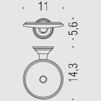 Colombo Hermitag AntBrass Мыльница подвесная, цвет: античная бронза - Gidratop.ru изображение