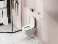 Унитаз ABBER Rechteck AC1218 подвесной белый, безободковый, смыв торнадо и струйный смыв - Gidratop.ru изображение