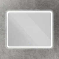 MULTICOLORE Зеркало со встроенной разноцветной подсветкой RGB и сенсорным выключателем CZR-SPC-MC-1000-800-RGB-TCH, 12V, 220-240V, 1000x800x30 - Gidratop.ru изображение