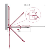 Душевая шторка на ванну BelBagno LUCE-VF-11-100/145-C-NERO - Gidratop.ru изображение