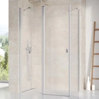 Душевой уголок Ravak Chrome CRV2+CPS, 90 x 90 см, профиль сатин, витраж транспарент, 1QV70U00Z1/9QV70U00Z1 - Gidratop.ru изображение