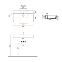 Catalano Premium Раковина 80*47, цвет белый глянцевый - Gidratop.ru изображение