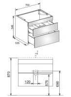 Тумба под раковину Keuco Edition 400 31541370000 70 см, трюфель - Gidratop.ru изображение
