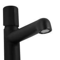 UNO Смеситель для раковины с донным клапаном, чёрный UNO-LVM-NERO - Gidratop.ru изображение