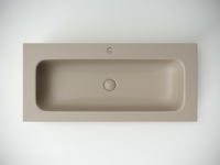 Раковина накладная Grace прямоугольная, с отверстием под смеситель,  1010*457*137 мм,вет капучино матовый, арт. CN7013MC - Gidratop.ru изображение