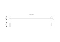 Вешалка для полотенец WONZON & WOGHAND EASY, Хром (WW-8112) - Gidratop.ru изображение