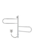 Полотенцесушитель электрический Vincea VTD-1R1CE 44x60, хром, таймер - Gidratop.ru изображение