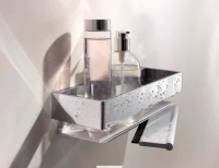 Полочка для душа Keuco Edition 11 со стеклоочистителем, хром, 11159130000 - Gidratop.ru изображение