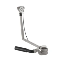 Слив-перелив Geberit 150.756.21.1 для ванны с кнопкой слива, удлиненный, хром глянцевый - Gidratop.ru изображение