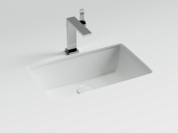 Раковина встраиваемая снизу Ceramicanova Era 525x345x175мм, c отверстием слива - перелива белый, арт.CN15004 - Gidratop.ru изображение