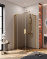 Душевой уголок CEZARES SLIDER-A-2-90/100-BR-BORO - Gidratop.ru изображение