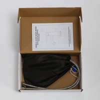 ETNA Смеситель для раковины без донного клапана, нержавеющая сталь, исполнение сатин ETN-LVM2-IN - Gidratop.ru изображение