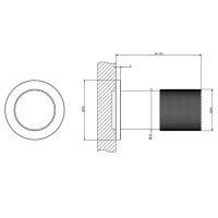 GESSI HABITO DIAMANTATO смеситель настенный встраиваемый, однорычажный, внешняя часть, цвет хром - Gidratop.ru изображение