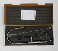 Смеситель для кухни с выдвижным изливом,двухрежимный, нержавеющая сталь, исполнение сатин BB-LAM38-IN - Gidratop.ru изображение