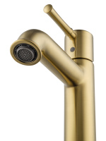 Смеситель для раковины WONZON & WOGHAND TOR, Брашированное золото (WW-88018073-BG) - Gidratop.ru изображение