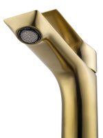 Смеситель для раковины WONZON & WOGHAND BRILLIANT, Брашированное золото (WW-88018079-BG) - Gidratop.ru изображение