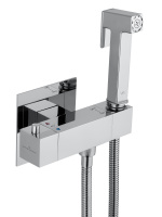 Смеситель с гигиеническим душем и термостатом встраиваемый WONZON & WOGHAND, Хром (WW-88819903-CR) - Gidratop.ru изображение