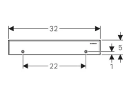 Декоративный элемент для внутристенного трапа Geberit 154.337.FW.1, нержавеющая сталь, с фиксаторами - Gidratop.ru изображение