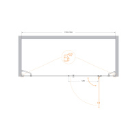 Душевая дверь CEZARES VERONA-W-B-13-90+60/30-C-Cr - Gidratop.ru изображение
