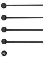 Полотенцесушитель электрический встраиваемый WONZON & WOGHAND MÜNCHEN, Черный матовый (WW-A354-MB) - Gidratop.ru изображение