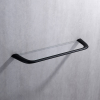 Полка стеклянная ABBER Nord AA1555B черная матовая - Gidratop.ru изображение