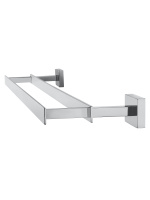 Полотенцедержатель двойной WONZON & WOGHAND FLAT, Хром (WW-9711-60CM) - Gidratop.ru изображение